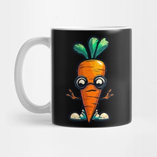 Cute funny carrot in glasses Mug